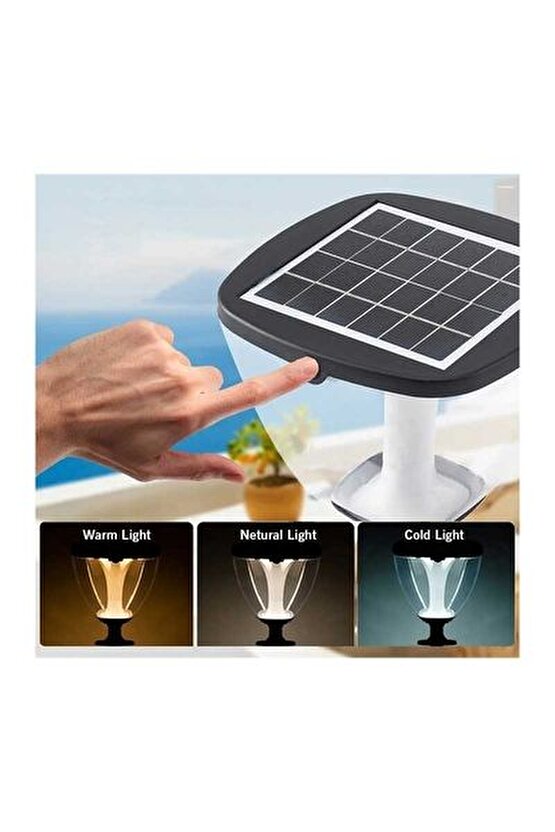 Ack AG60-09891 3 Renk Ayarlanabilir Solar Bahçe Armatürü