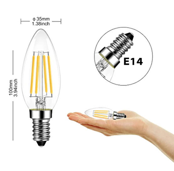 Cata CT-4063 7 Watt Yüksek Lümen Rustik LED Ampul