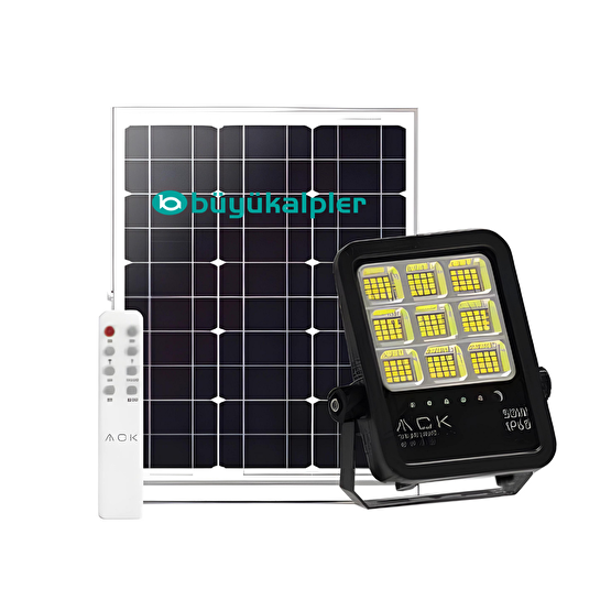 Ack AT65-05032 50W Solar Panelli Led Projektör Beyaz Işık