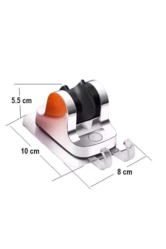 Maxi Krom Duş Seti, 5 Kademe Ayarlı Başlık, Yapışkanlı Mafsal, 1.5 mt Spiral Hortum