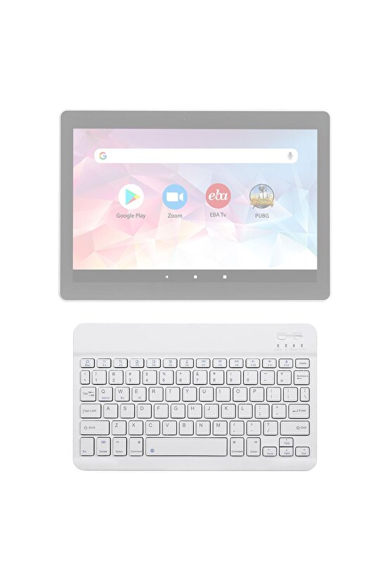 EverPad DC-1032 Uyumlu SwiftKey-BM 500 Beyaz Kablosuz Bluetooth Tablet Klavyesi