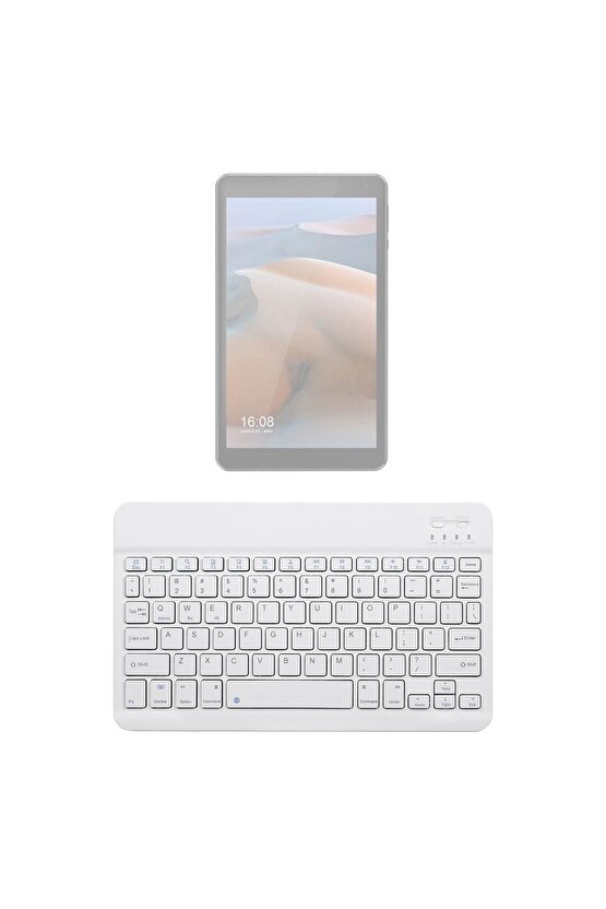 Philips M8 S408J Uyumlu SwiftKey-BM 500 Beyaz Kablosuz Bluetooth Tablet Klavyesi