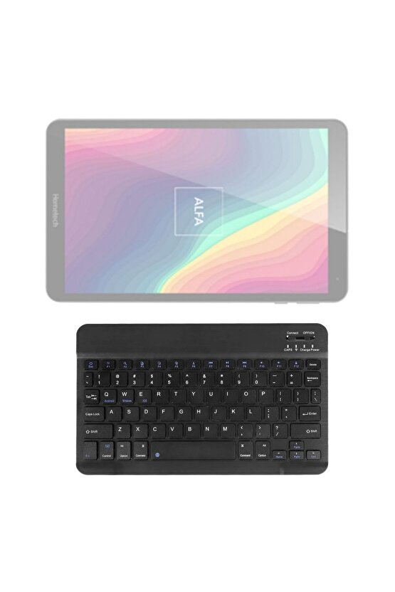 Hometech Alfa 10BS Uyumlu SwiftKey-BM 510 Siyah Kablosuz Bluetooth Tablet Klavyesi