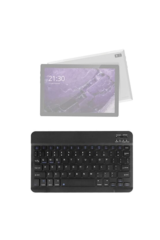 Vorcom Quartz Uyumlu SwiftKey-BM 510 Siyah Kablosuz Bluetooth Tablet Klavyesi