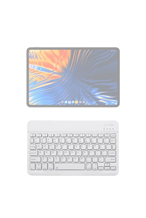 Xiaomi Pad 6 Max Uyumlu SwiftKey-BM 500 Beyaz Kablosuz Bluetooth Tablet Klavyesi