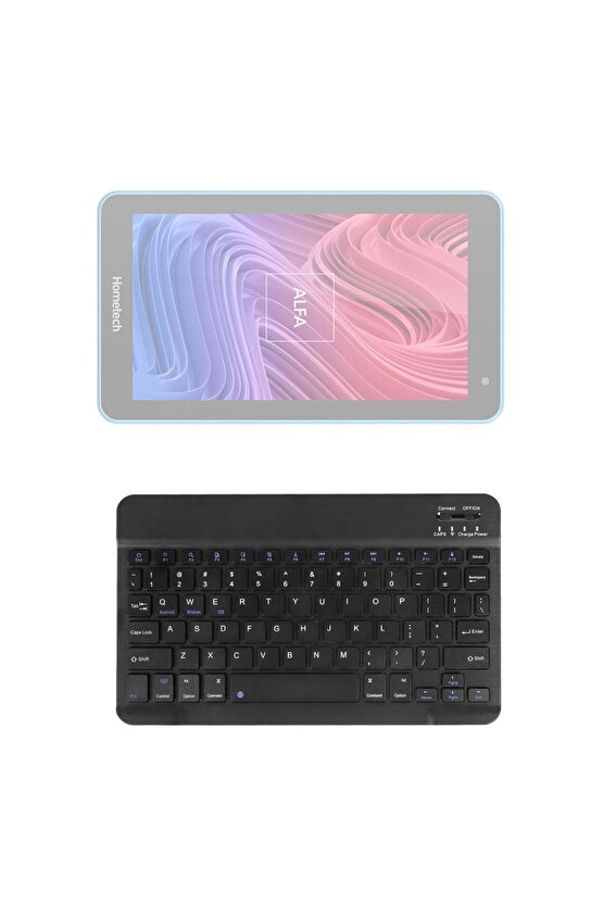 Hometech Alfa 7 RC Uyumlu SwiftKey-BM 510 Siyah Kablosuz Bluetooth Tablet Klavyesi