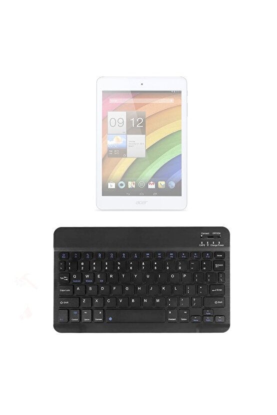 Acer Iconia A1-830 Uyumlu SwiftKey-BM 510 Siyah Kablosuz Bluetooth Tablet Klavyesi