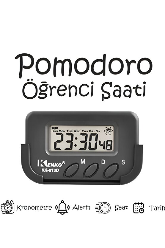 Kronometreli Ders Çalışma Saati ve Mikrogold Fosforlu Kalem - Zaman Yönetimi ve Öne Çıkan Notlar