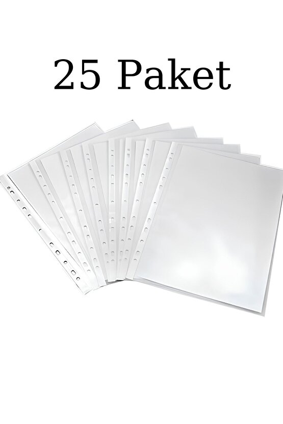 Extra Şeffaf Poşet Dosya - 25 Paket (2500 Adet) Dayanıklı ve Kullanışlı