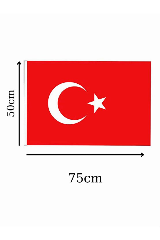 50 x 75 Bez Türk Bayrağı