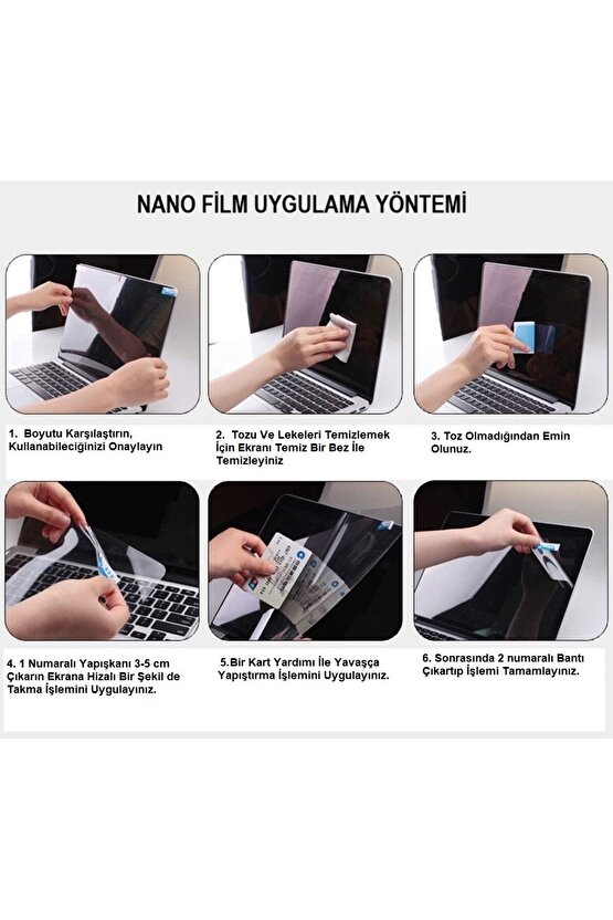 Dynabook Satellite Pro L50-j-107 A+ Premium Laptop Ekran Koruyucu Kırılmaz Nano Cam