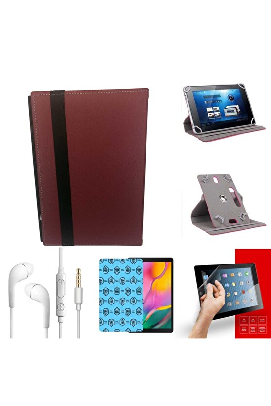 Technopc Ultrapad Up102c 10.1 Uyumlu Hd Nano Cam+üniversal Tablet Kılıfı+sarj Kablosu Seti