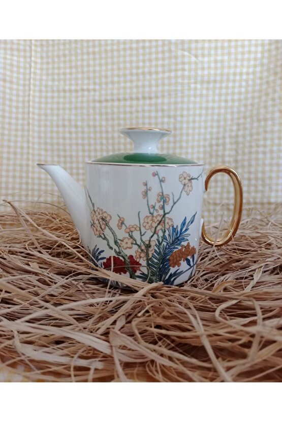 Blossoms Porselen Demlik Teapot Çaydanlık