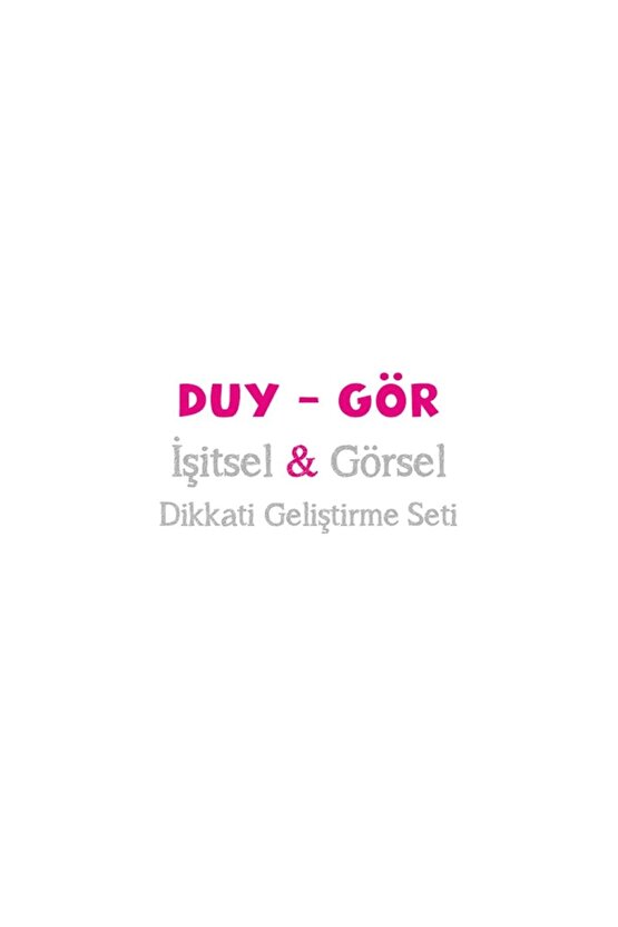 Duy-gör Işitsel-görsel Dikkat 5-6 Yaş Çocuk Eğitim Aktivite Etkinlik Seti 360 Sayfa-174 Etkinlik