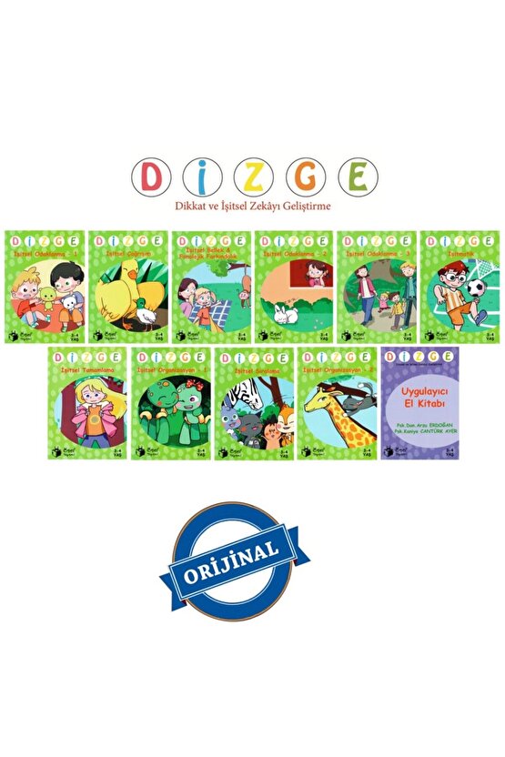 Dizge 3-4 Yaş Işitsel Dikkat Seti 11 Kitap Kontrol Kutusu