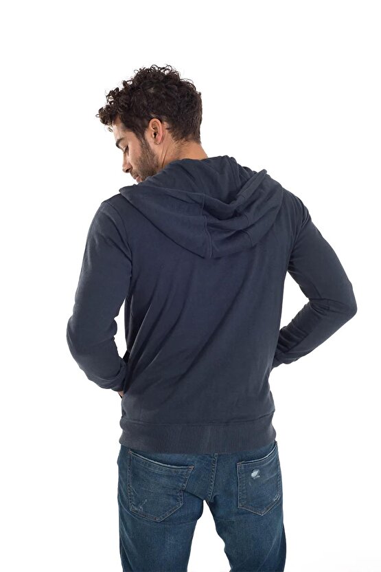 Gw0003 - Basic Kapüşonlu Fermuarlı Sweatshirt