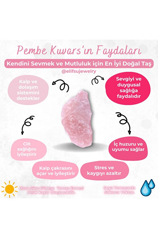 Pembe Kuvars Gua Sha