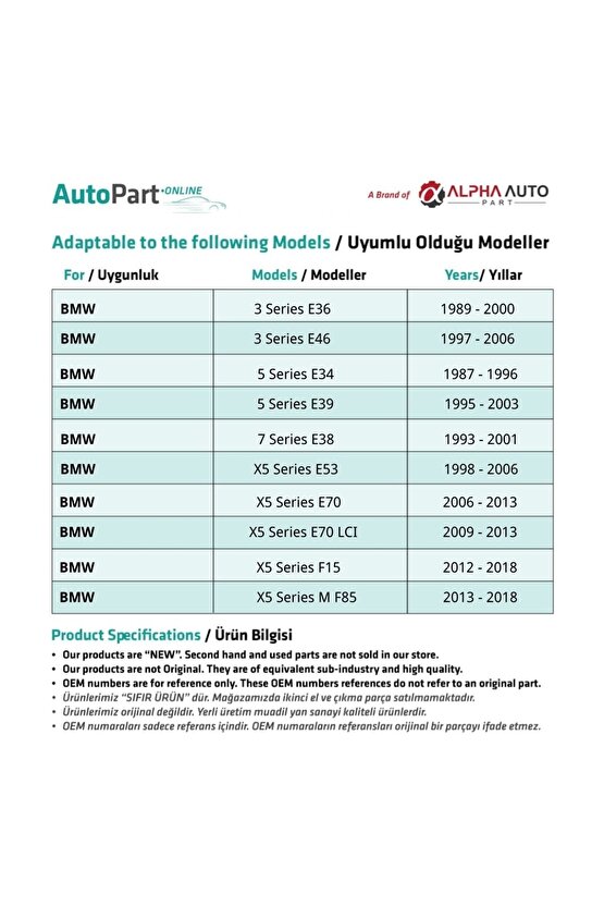 Bmw Ford Için Döşeme Klipsi 10lu