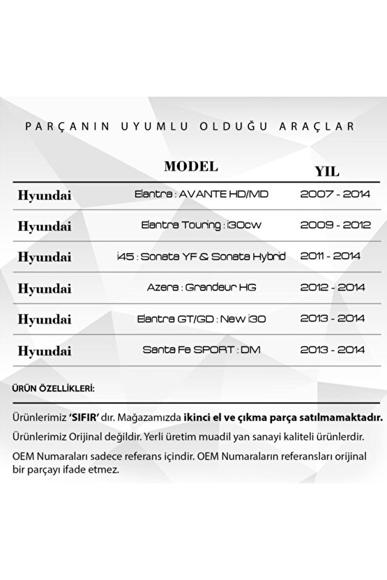 2 Adet Hyundai Kia Için Direksiyon Kaplini Fiberi