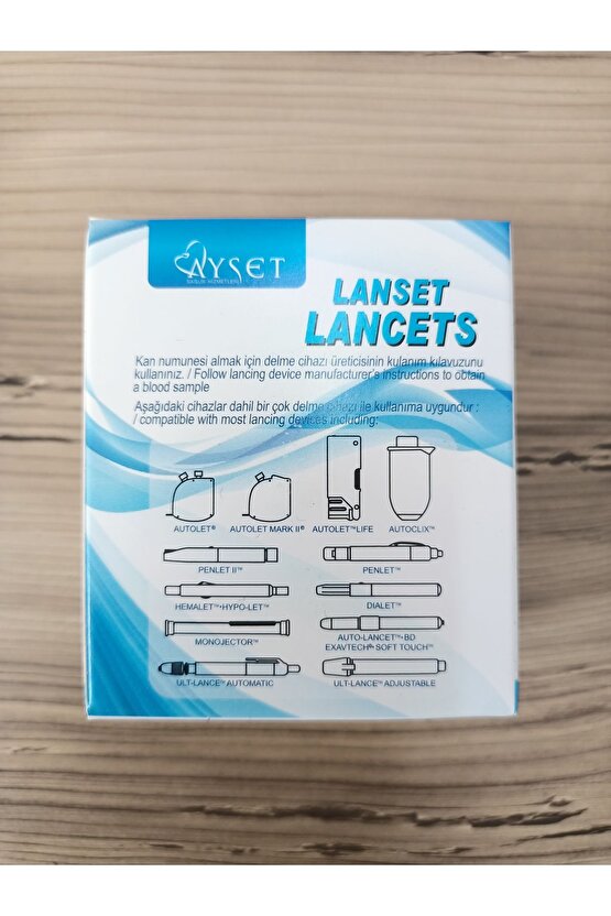 100lü Lancet 100 Adet Steril Lancet 30g