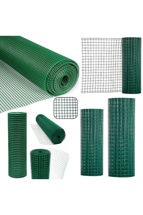 Pvc Puntalı 25*25 Göz 120 Cm 25 Metre Göz Aralıklı Kafes Teli Kümes Teli Tavuk Teli Çit Teli