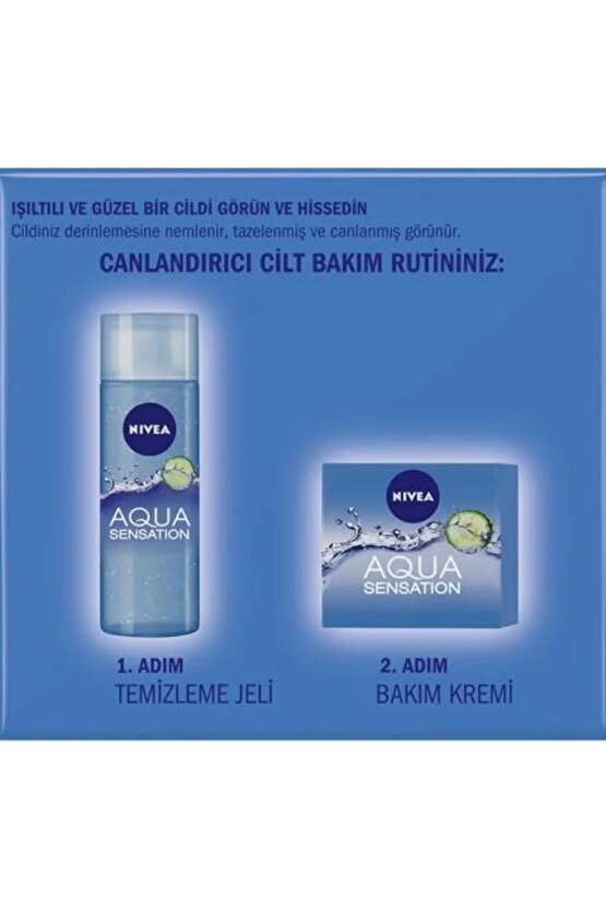 Aqua Sensation Canlandırıcı Yüz Bakım Kremi 50ml, Nemlendirici, Salatalık Özü, Dolgun Cilt