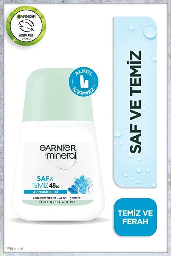 Mineral Saf Ve Temiz Kadın Roll-on Deodorant 3600542035149