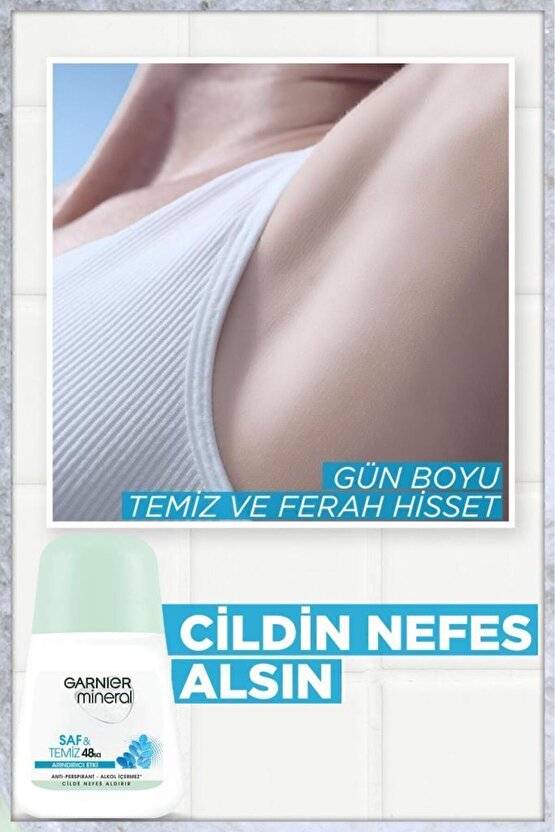 Mineral Saf Ve Temiz Kadın Roll-on Deodorant 3600542035149