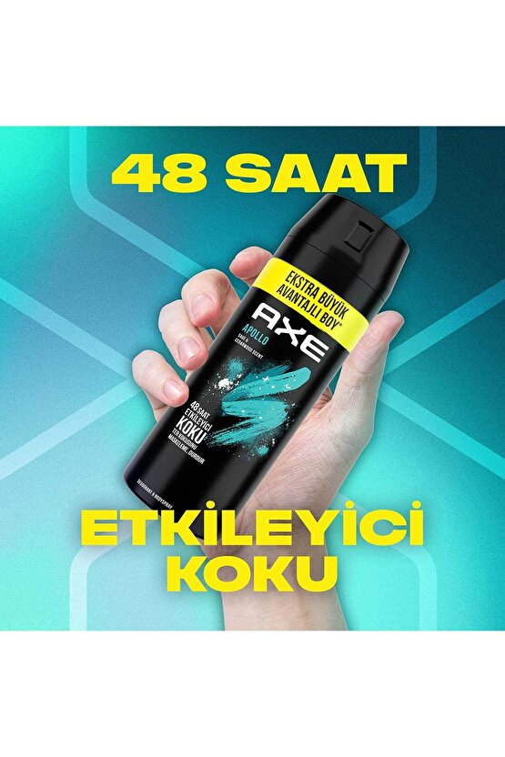 Erkek Sprey Deodorant Apollo 48 Saat Etkileyici Koku 200 ml