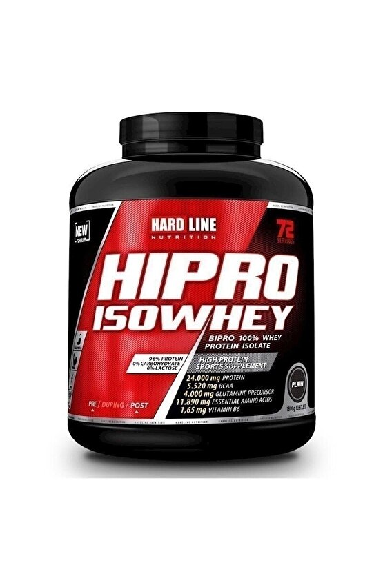 Hipro Whey Isolate Aromasız 1800 gr Izole Protein 72 Servis