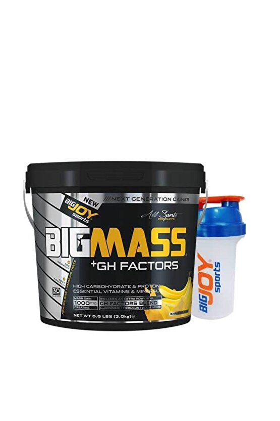 Bigmass Gh Factors Mass Gainer 3 Kg Muz Aroma Karbonhidrat Tozu High Carbonhidrate&protein&vitamins