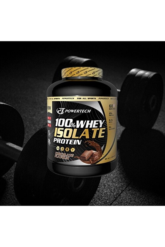 %100 Isolate Whey Protein Tozu ( Izole Whey Protein ) 1800 Gr Çikolata Aromalı