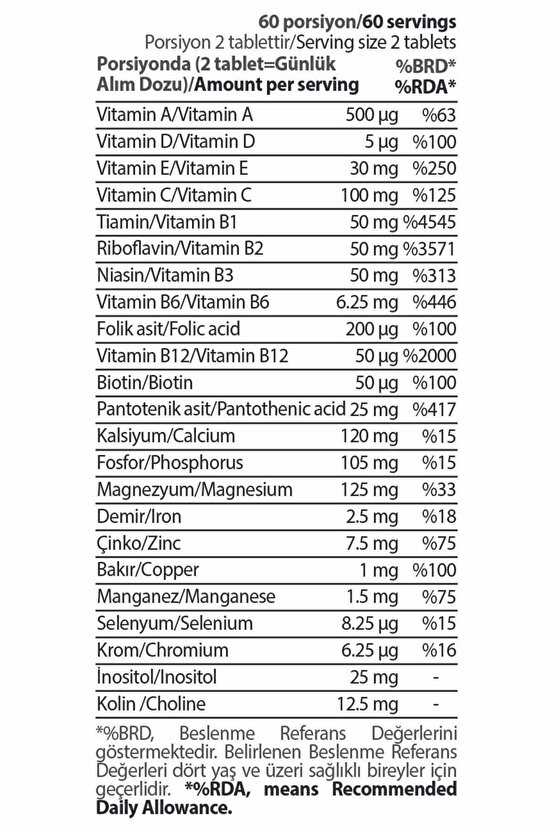 Nutrition Vitamin Mineral, 200 gr