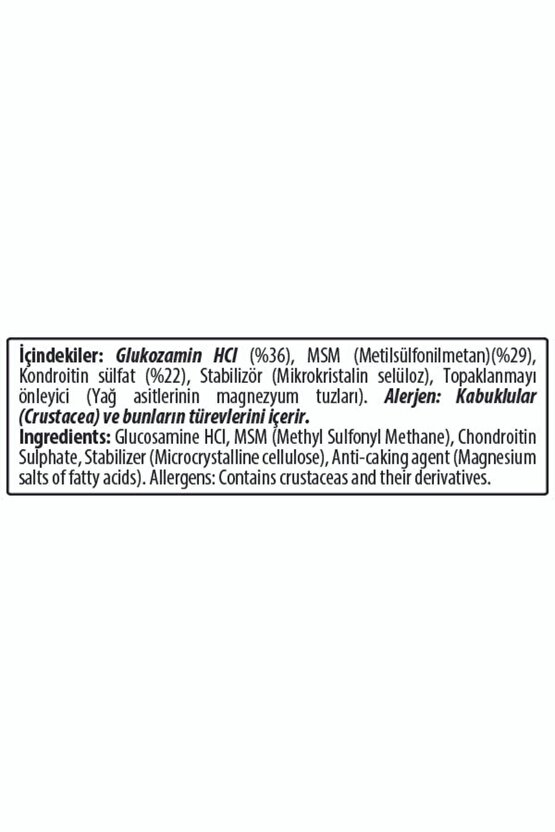 Glucosamine Chondroitin Msm, 200 Gr