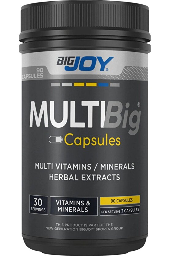 Multibig Vitamin Mineral 90 Kapsül