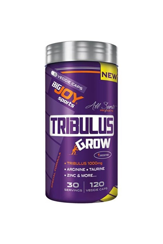 Tribulus Grow T.booster Terrestris Arginine Taurine Zinc Amino Asit 120 Kapsül