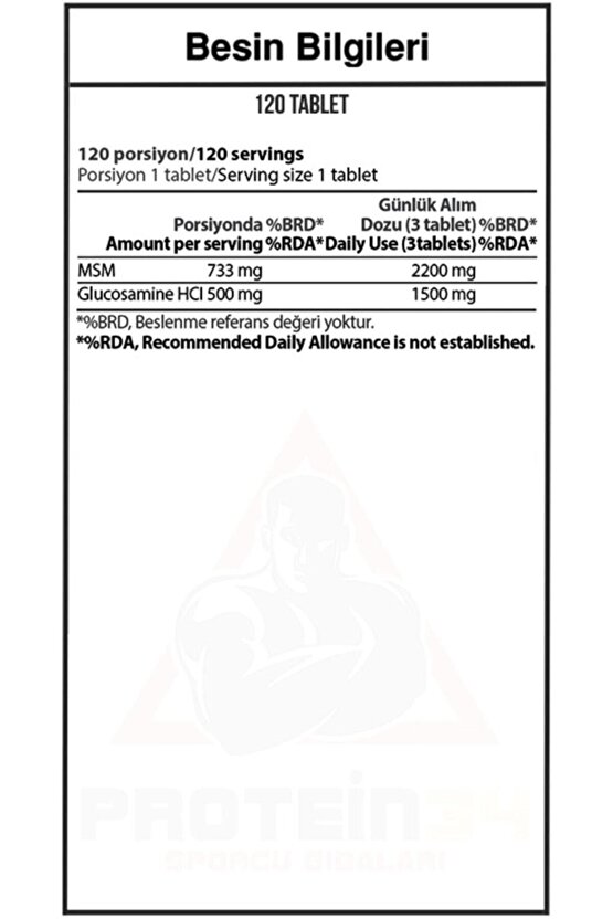 Glucosamine Msm 120 Tablet