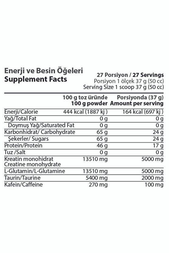 Kgt Caffeın 5:5:2 1000 gr