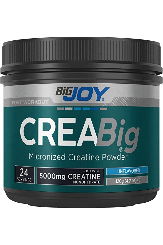 Creabig Creatine Monohydrate 120gr Aromasız %100 Mikronize Kreatin Amino Asit