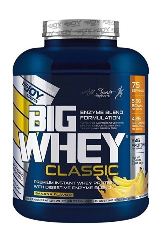 Big Whey Classic Whey Protein Muz Aroma 2376gr 72 Servis Protein Tozu