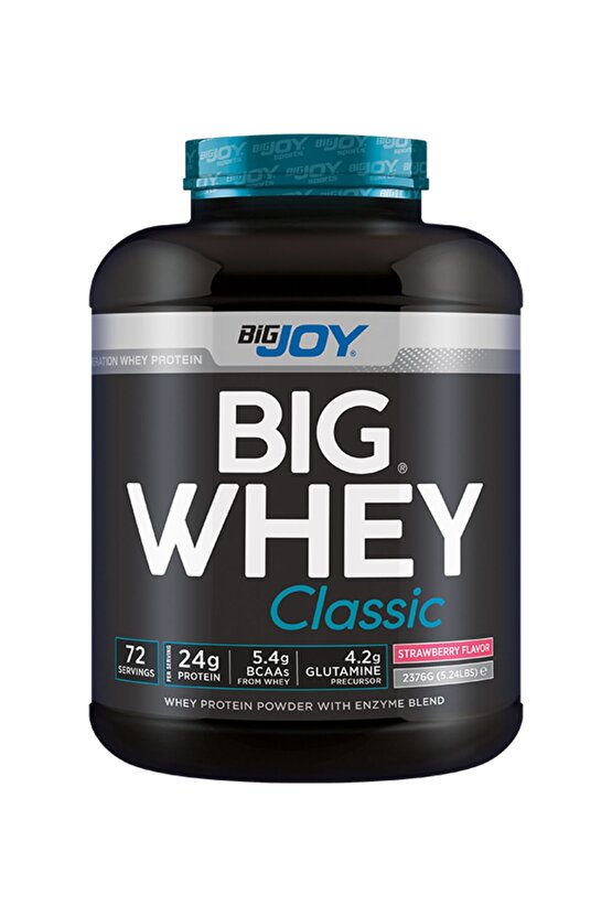 Big Whey Classic Çilek Aromalı Protein Tozu 2376g 72 Servis