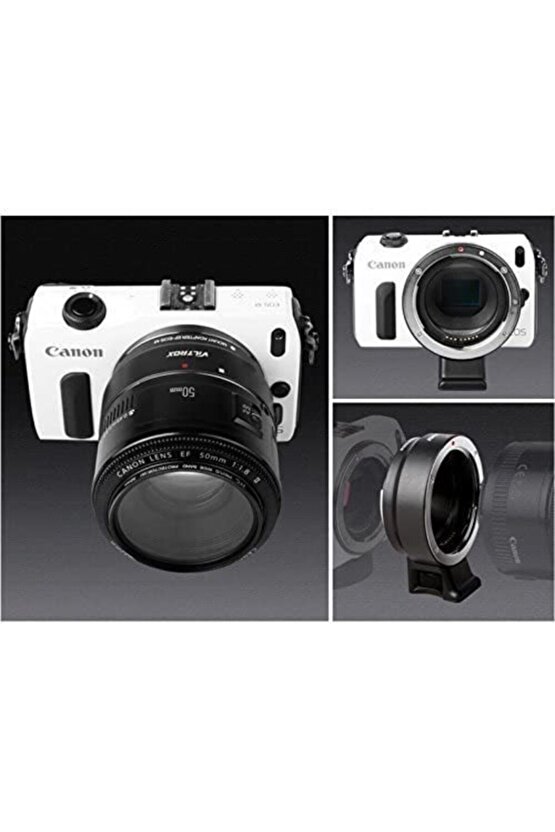 Ef-eos M Adaptör ( Canon Ef - Canon Ef-es Yuvalı Gövde Lensleri Için )