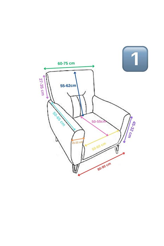 3+3+1+1 İtalyan Süet Koltuk Örtüsü(MİNT)