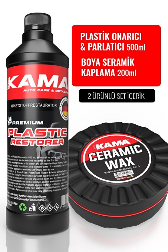 Plastik Onarıcı Ve Parlatıcı | Araç Seramik Wax 2li Set