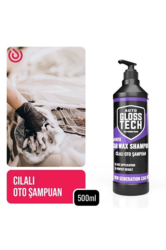 Auto Glosstech Cilalı Oto Şampuan (Car Wax Shampoo) 500ml