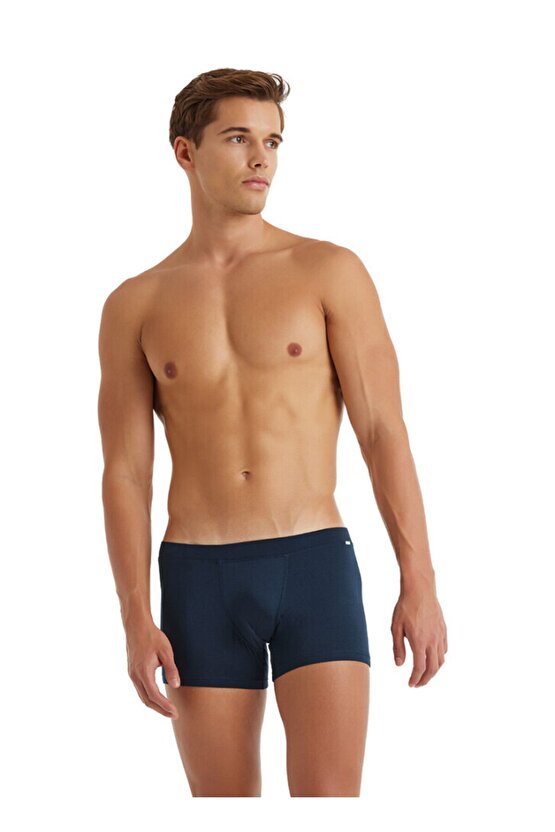 Erkek Modal Elastan Boxer Silver 9310 - Lacivert