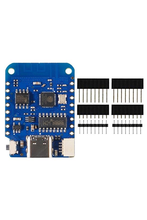 WEMOS D1 Mini V4.0.0 ESP8266 Geliştirme Kartı - USB Type-C