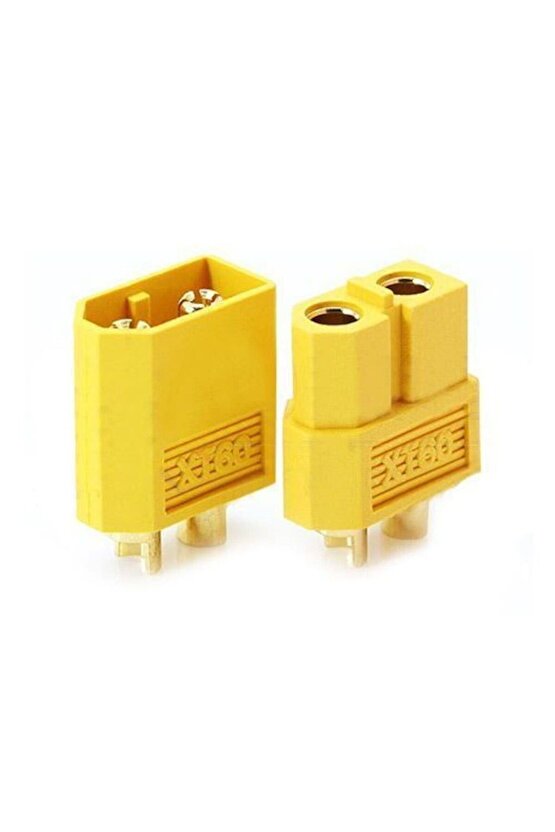 2 Adet XT-60 Batarya Konnektör Dişi-Erkek Çift Plug 60A Li-Po Pil Uyumlu xt60