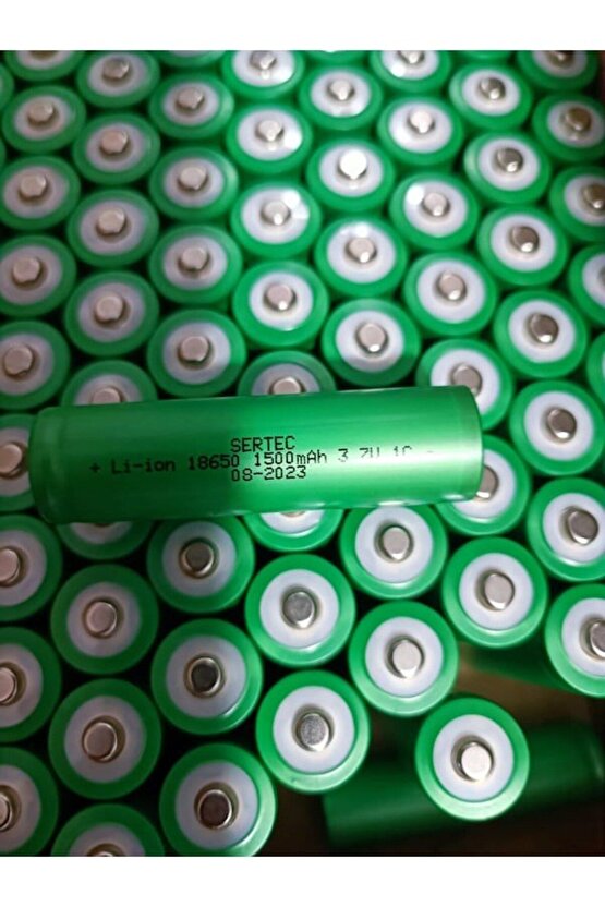 2 Adet-1500 Mah 3.7v 18650 Li-on Şarjlı Pil