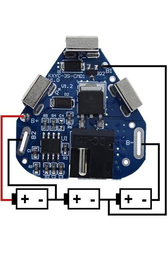 Bms 3s 12.6V 6A Lityum Pil Koruma Kartı